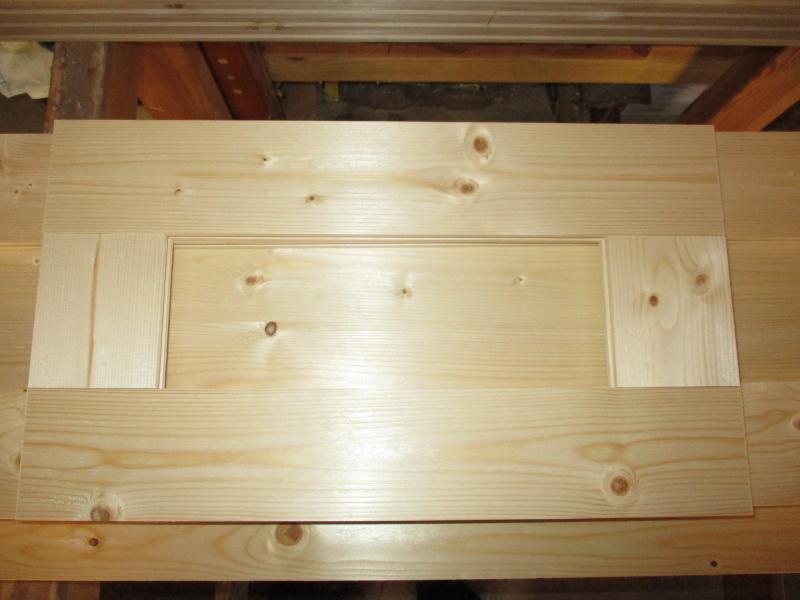 The front panel (frame only) for the drawers